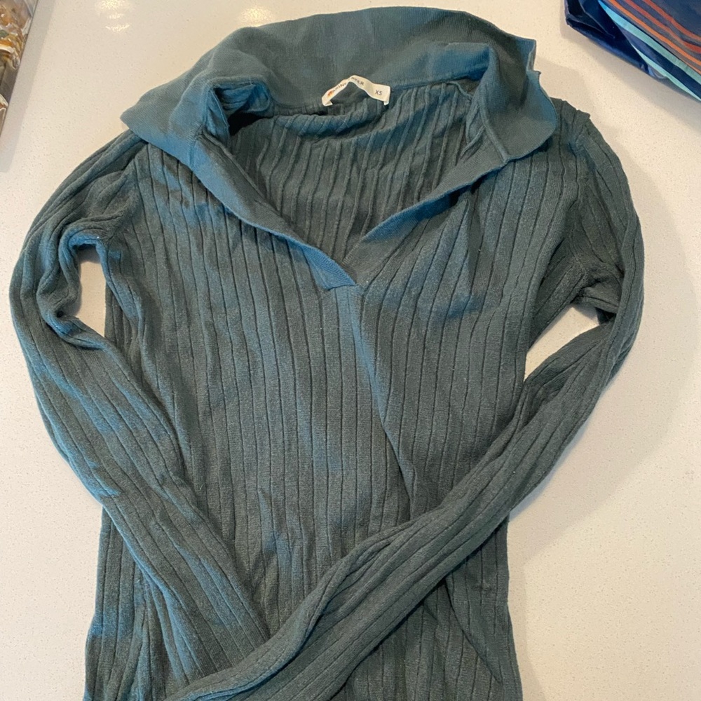 Marine Layer green LS shirt